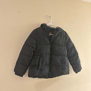 Swiss Tech Girls Plus Size Heavyweight Hooded Puffer Jacket Black Size Large 10-